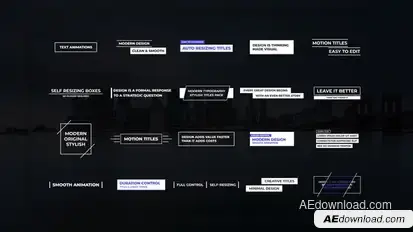 Clean Modern Titles Titles template preview