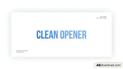 Clean Opener Openers template preview
