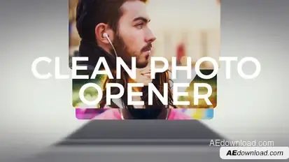 Clean Photo Logo Opener Openers template preview