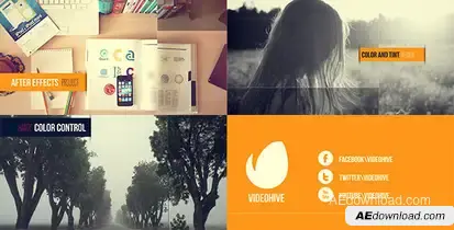 Clean Photography Promo Video Displays template preview