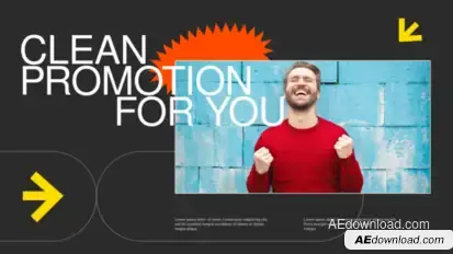 Clean Promotion Video Displays template preview