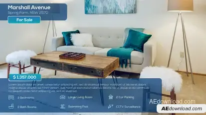 Clean Real Estate Slideshow Product Promo template preview