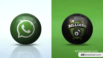 Clean Rolling Ball Logo Reveal Logo Stings template preview