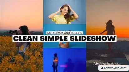Clean Simple Slideshow Openers template preview