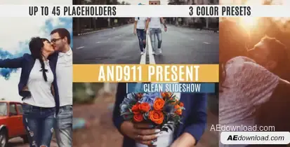 Clean Slideshow Video Displays template preview