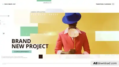 Clean Slideshow Video Displays template preview