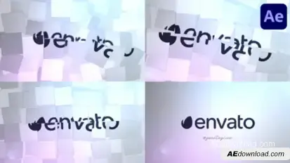 Clean Squares Reveal | After Effects Logo Stings template preview