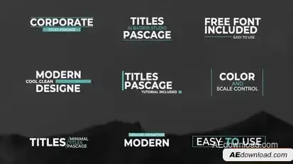 Videohive Clean Titles 1.0 | After Effects Titles template preview