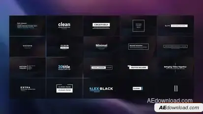 Videohive Clean Titles 23131207 Titles template preview