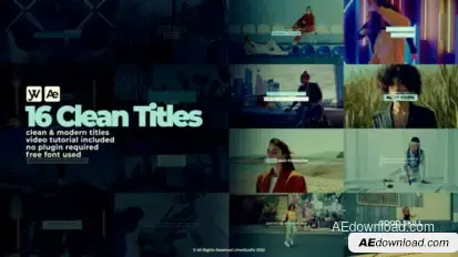Clean Titles Titles template preview