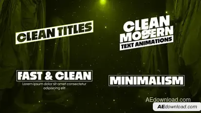 Clean Titles Titles template preview