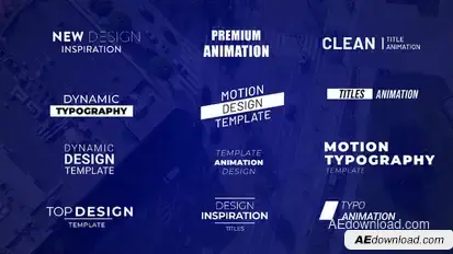 Clean Titles Animation Titles template preview