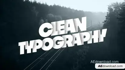 Clean Typography Titles template preview