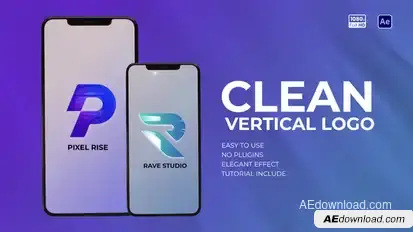 Clean Vertical Logo Logo Stings template preview