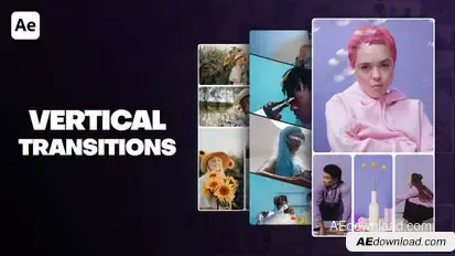 Clean Vertical Transitions Elements template preview