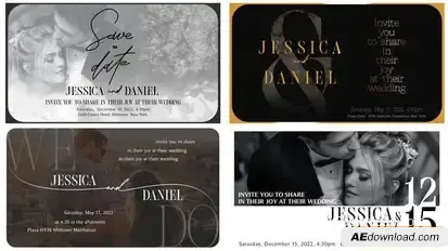 Clean Wedding Invitation Openers template preview
