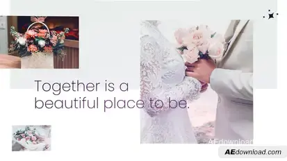 Clean Wedding Slideshow Video Displays template preview