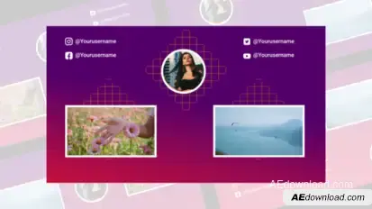 Clean Youtube End Screen Elements template preview