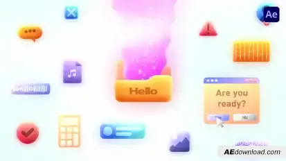 Click Action Logo Intro Openers template preview