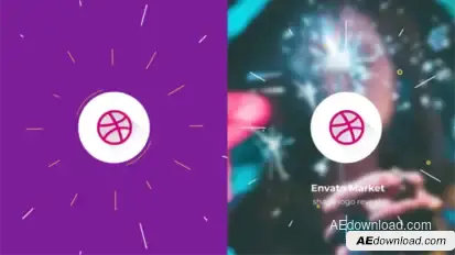 Click Logo Reveal – Minimal Intro Animation, UI Interaction, Abstract Shapes, Social Media Branding Logo Stings template preview