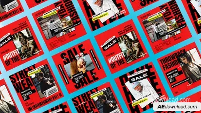 Clores Fashion Instagram Posts Product Promo template preview
