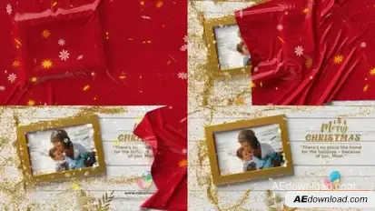 Cloth style Christmas Greetings Logo Stings template preview