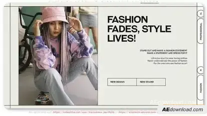 Clothing Demo - Minimalistic Slideshow Openers template preview