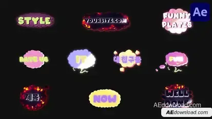 Cloud Plates Titles | After Effects Titles template preview