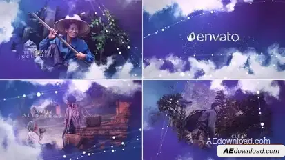 Cloud Slideshow Openers template preview