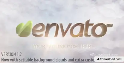 Clouds and Shiny Logo Reveal Openers template preview