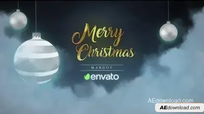 Clouds Christmas Slideshow Openers template preview