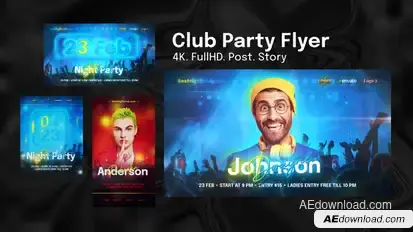 Club Party Flyer Product Promo template preview