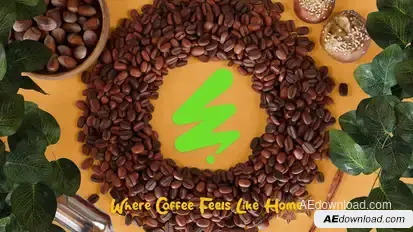 Coffee Beans Logo Logo Stings template preview