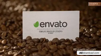Coffee Business Card Mockup Product Promo template preview