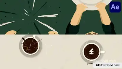 Coffee Logo Opener | After Effects Openers template preview