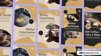 Coffee Shop Instagram Stories and Reel Product Promo template preview