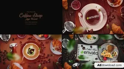 Coffee Shop Logo Intro Logo Stings template preview