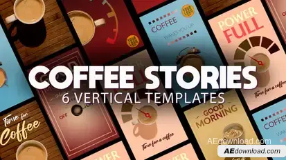 Coffee Stories For Social Media Product Promo template preview