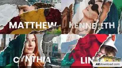 Collage Elements Opener Openers template preview