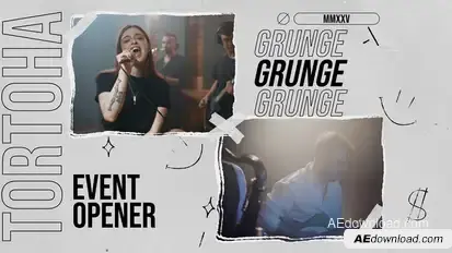 Collage Grunge Opener Openers template preview