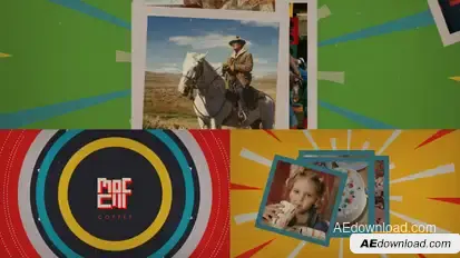Collage Logo Intro Reveal Logo Stings template preview