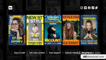 Collection Instagram Stories Product Promo template preview