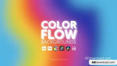 Color Flow Backgrounds Elements template preview