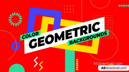 Color Geometric Backgrounds Elements template preview
