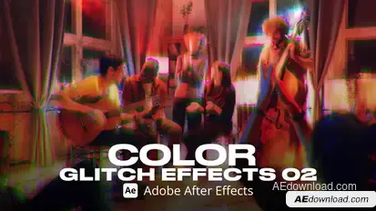 Color Glitch Effect 02 Ae Elements template preview