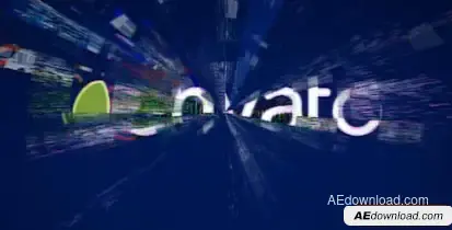 Color Glitch Logo Stings template preview