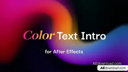 Color Text Intro Openers template preview