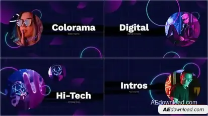 Colorama - Glitch Opener Openers template preview