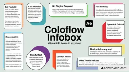 ColorFlow Infobox – Dynamic Text Boxes & Lower Thirds Titles template preview