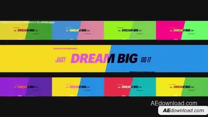 Colorful & Energetic Slideshow Openers template preview
